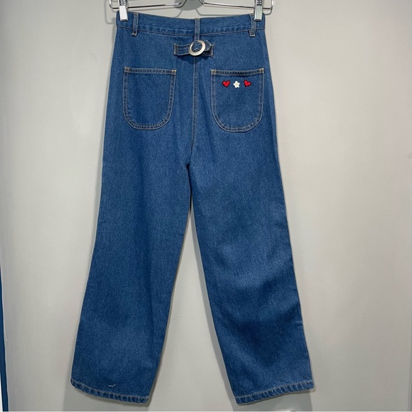 Vintage Looney Tunes High Rise Flared Girl Jeans Size 10 Tweedy Bird - Picture 5 of 16